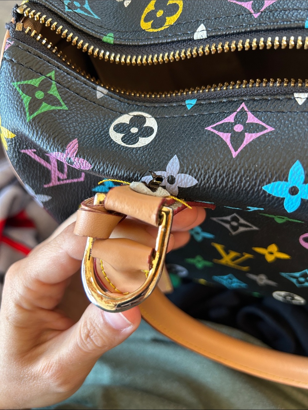 Multicolor Black Handbag - Picture 8 of 16